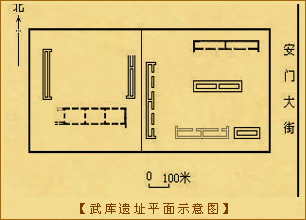 西汉武库遗址-武库遗址平面示意图